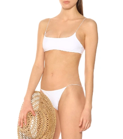 Jade Swim Micro Bare Minimum Bikini Bottoms In White