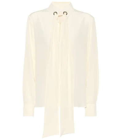 Shop Chloé Silk Blouse In White