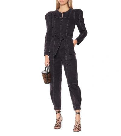 Shop Ulla Johnson Hesper Cotton Jumpsuit In Black