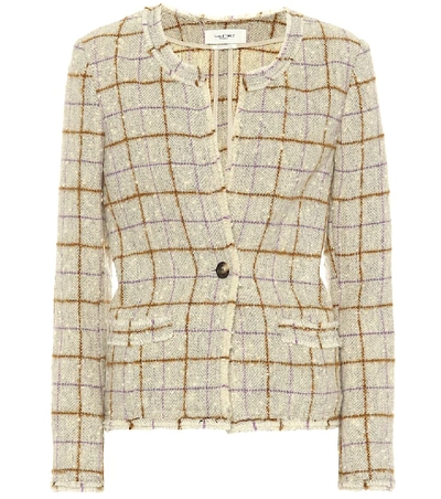 Shop Isabel Marant Étoile Lyra Wool-blend Tweed Jacket In Beige