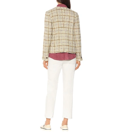 Shop Isabel Marant Étoile Lyra Wool-blend Tweed Jacket In Beige