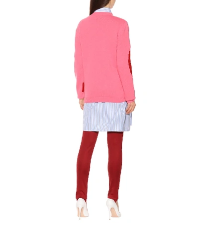 Shop Gucci Intarsia Wool Sweater In Pink