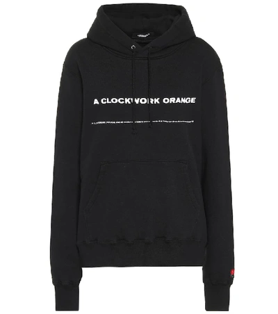 Shop Undercover Cotton-jersey Hoodie In Black