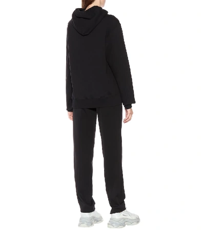Shop Undercover Cotton-jersey Hoodie In Black