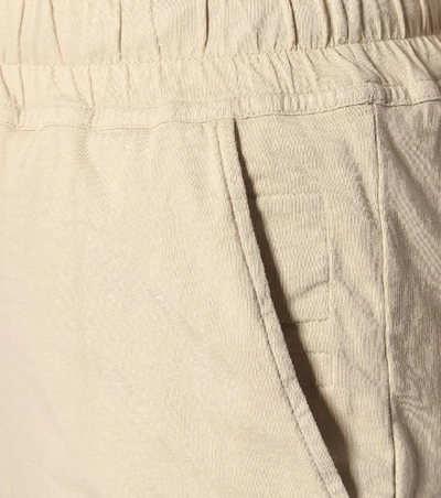 Shop Rick Owens Drkshdw Cotton-jersey Trackpants In Beige