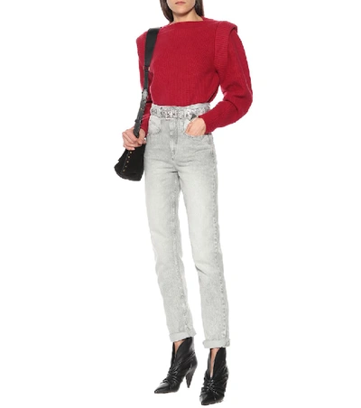 Shop Isabel Marant Jody Cashmere And Wool Sweater In Red