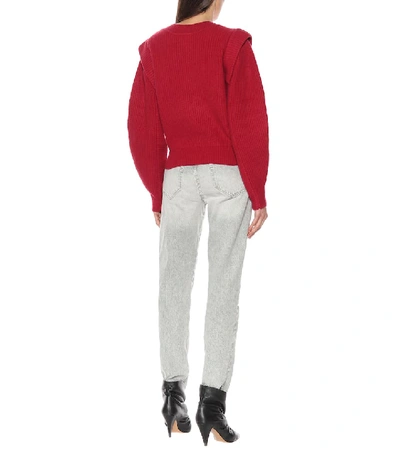 Shop Isabel Marant Jody Cashmere And Wool Sweater In Red