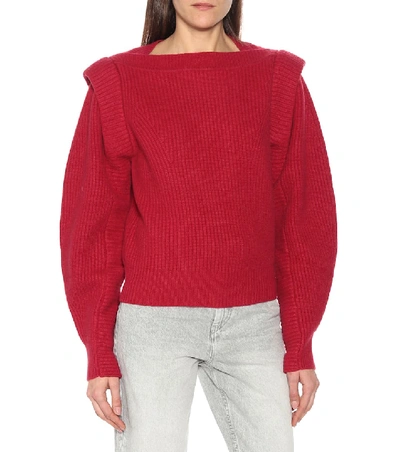 Shop Isabel Marant Jody Cashmere And Wool Sweater In Red