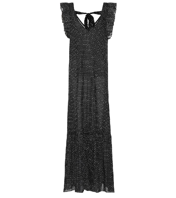black cotton maxi dress