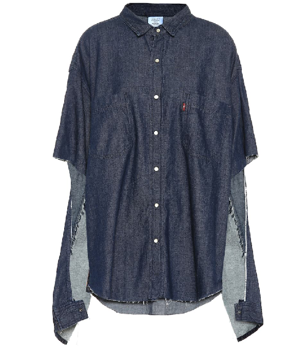 levi's navy blue shirt