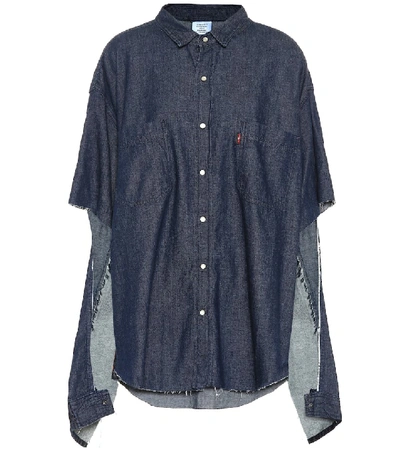 Shop Vetements X Levi's® Denim Shirt In Blue