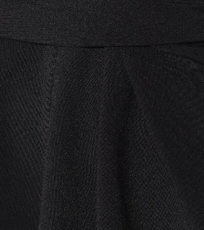 Shop Stella Mccartney Long-sleeve Stretch Minidress In Black