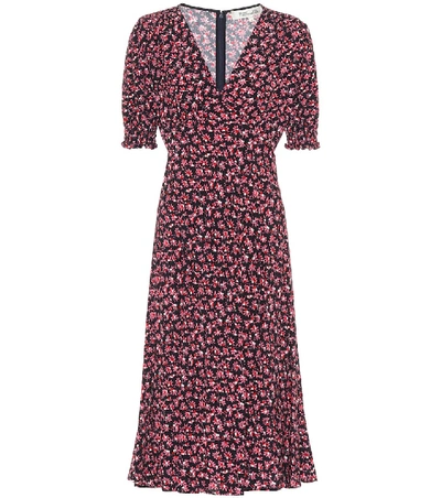 Diane Von Furstenberg Idris Floral Cr pe Midi Dress In Pink ModeSens