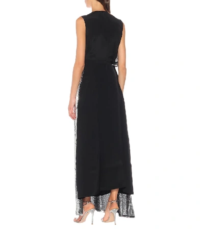 Shop Stella Mccartney Sequined Gown In Silver