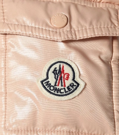 Shop Moncler Badyfur Down Jacket In Pink