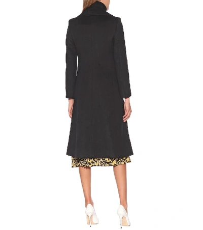 Shop Gucci Wool Coat In Black