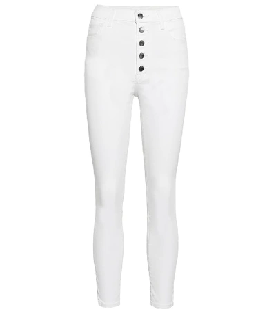 Shop J Brand Lillie High-rise Skinny Jeans In White