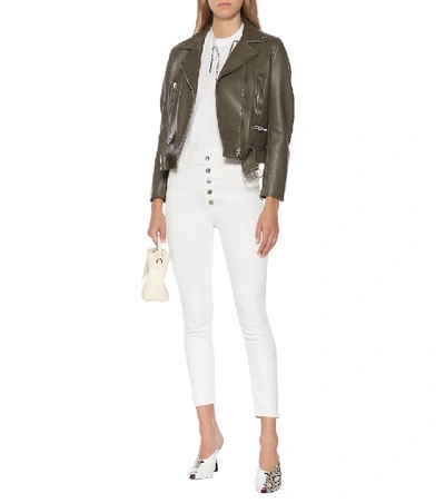 Shop J Brand Lillie High-rise Skinny Jeans In White