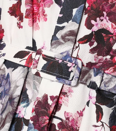 Shop Erdem Lalique Floral Cotton Minidress In Multicoloured