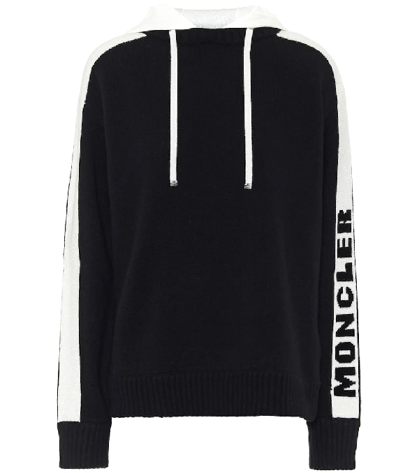 cashmere hoodie black