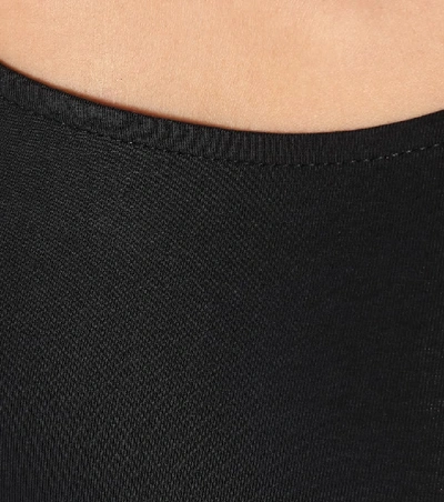 Shop Rag & Bone Nadia Stretch-cotton Bodysuit In Black