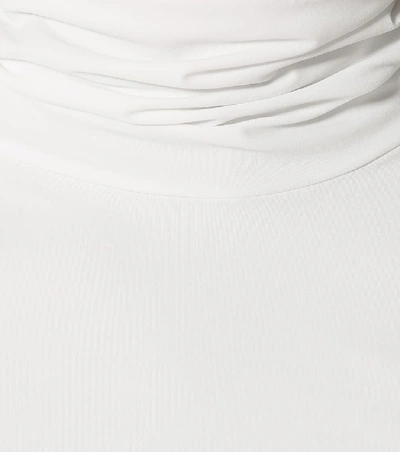 Shop Jil Sander Jersey Turtleneck Top In White