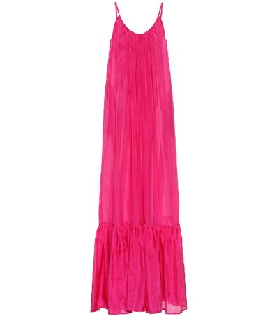 Shop Kalita Brigette Silk Maxi Dress In Pink