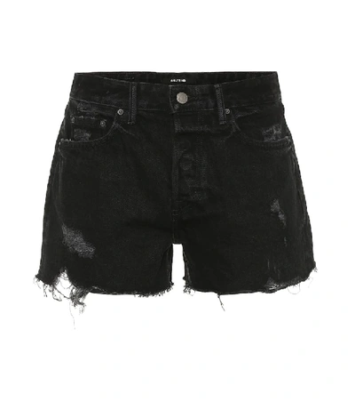 Shop Grlfrnd Helena Denim Shorts In Black