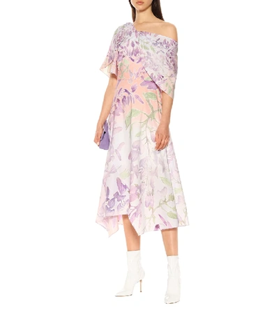 Shop Peter Pilotto Floral Cotton Dress In Multicoloured