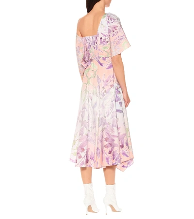 Shop Peter Pilotto Floral Cotton Dress In Multicoloured