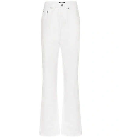 Shop Kwaidan Editions High-rise Jeans In White
