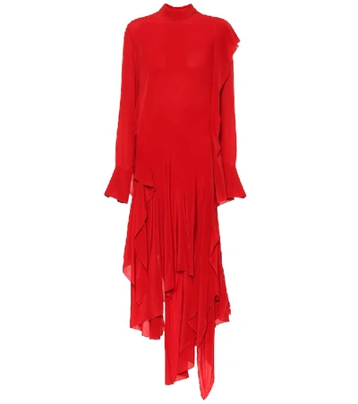 Shop Petar Petrov Dana Silk Dress In Red