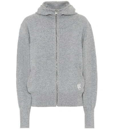 Shop Chloé Cashmere-blend Hoodie In Grey