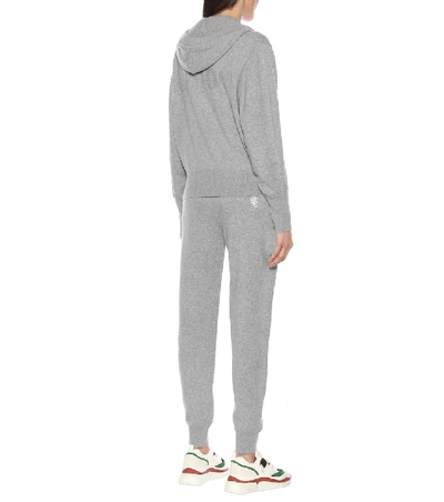 Shop Chloé Cashmere-blend Hoodie In Grey