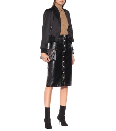 Shop Proenza Schouler Faux Leather Pencil Skirt In Black