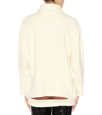 Shop Balenciaga Wool-blend Sweater In Beige