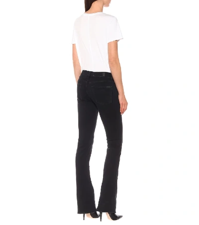 Shop 7 For All Mankind B(air) Mid-rise Bootcut Jeans In Black