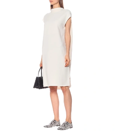 Shop Joseph Flore Cady Midi Dress In White