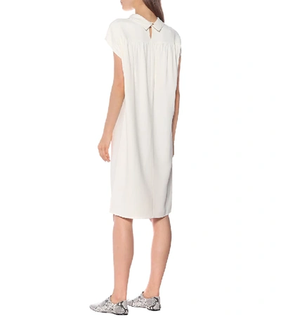 Shop Joseph Flore Cady Midi Dress In White