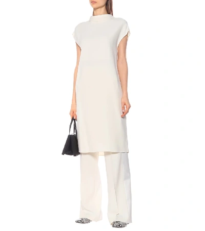 Shop Joseph Flore Cady Midi Dress In White