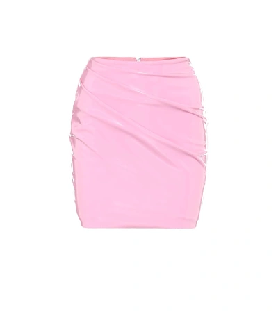 Shop Alex Perry Randall Draped Miniskirt In Pink