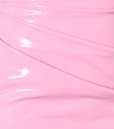 Shop Alex Perry Randall Draped Miniskirt In Pink