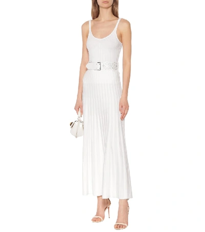 Shop Gabriela Hearst Apollo Wool-blend Maxi Skirt In White