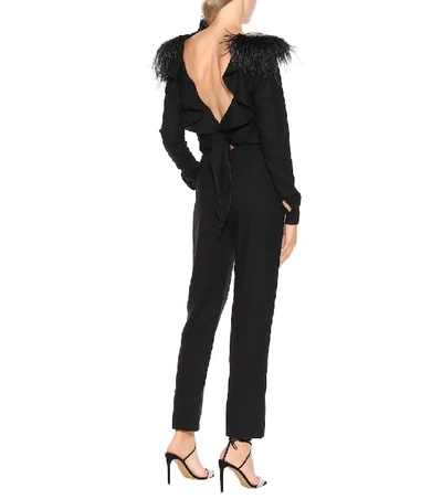 Shop Johanna Ortiz Feel Me Wool Jumpsuit In Black