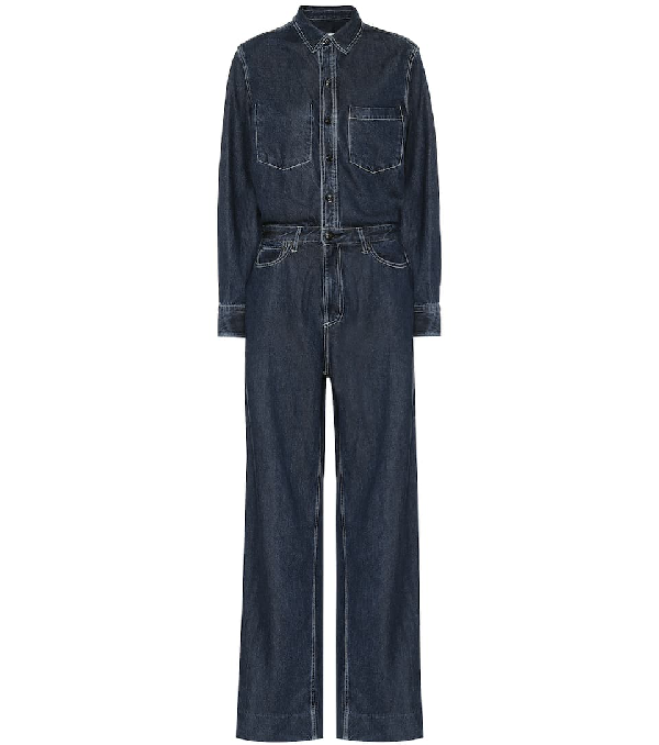 all in one denim jumpsuit