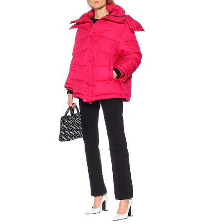 Shop Balenciaga New Swing Puffer Jacket In Pink