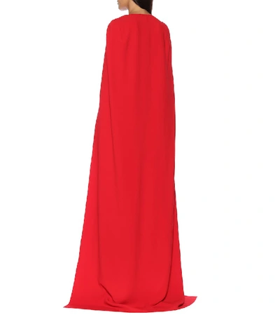 Shop Stella Mccartney Crêpe Gown In Red