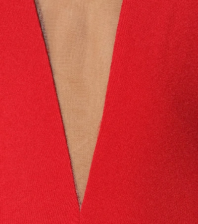 Shop Stella Mccartney Crêpe Gown In Red