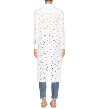 Shop Co Floral Eyelet Tton Top In White