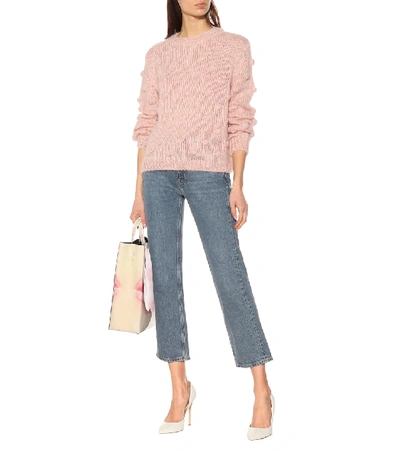 Shop M.i.h. Jeans Avon Mohair-blend Sweater In Pink